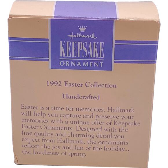 Rare 1992 Hallmark Keepsake Easter Ornament Somebunny Loves You in Mint Box - Picture 2 of 8